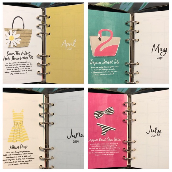 KATE SPADE Leather PLANNER 2019 W/ INSERTS - Picture 7 of 8
